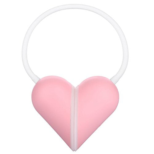 LUOYIMAN® Sensor LED Heart Lamp Outdoor Portable Lamp Deformable and Foldable Light Smart Table Desk Lamp Couples Light 14 LED Lights and 3 Modes of Lightness(Pink)