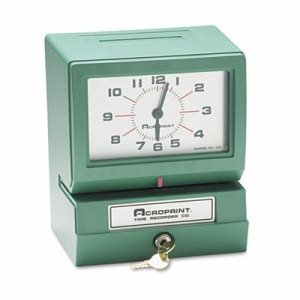 ACP012070400 - Acroprint Model 150 Analog Automatic Print Time Clock with Day/1-12 Hours/Minutes