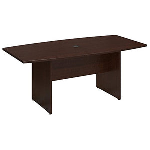 Bush Business Furniture Series C 72 x 36 Boat Top Conference Table, Mocha Cherry