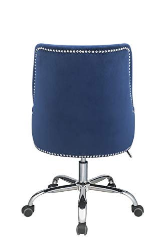 Office Chair in Blue and Chrome