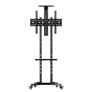 SYLVOX Rolling TV Stand for 32-75 Inch TVs, Mobile Cart up to 99 lbs, Outdoor Universal Stand w/Locking Wheels, Height & Angle Adjustable, VESA 600x400mm