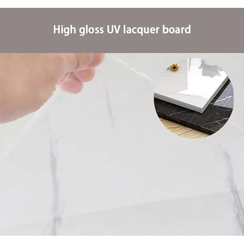 KAGUYASU Modern Reception Desk Counter with Hutch, Storage Cube, Drawer Door Cabinet