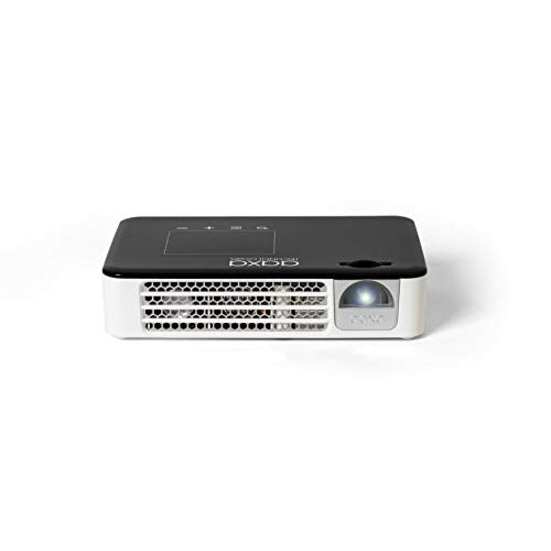 AAXA P300 Neo Smart Android Mini Pico Projector with Battery – Native HD Portable Wireless LED DLP Projector Support 1080p, WiFi Bluetooth HDMI USB Smartphone Mirror, for Business and Home Theater