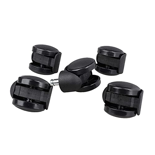 Caster Wheels Set of 4 Black Swivel Casters - Office Chair Replacement Castors