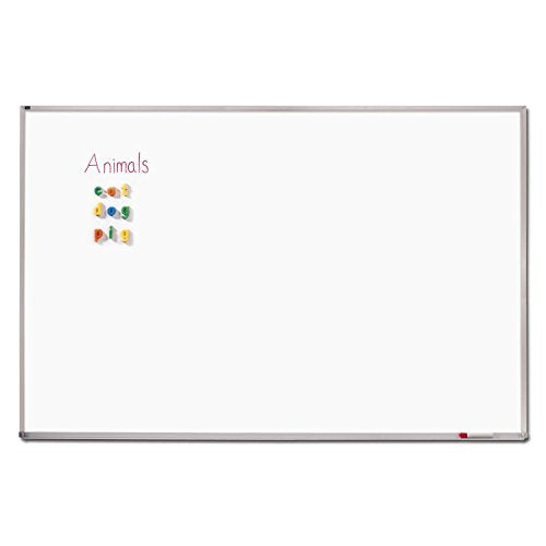 Quartet Porcelain Whiteboard, Magnetic Dry Erase Board, 4' x 10', Aluminum Frame (PPA410)