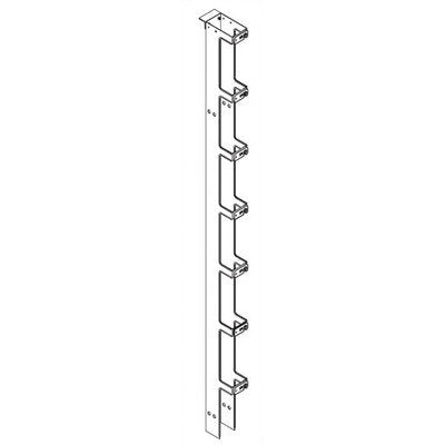 Chatsworth Single Sided Narrow Vertical Cabling Section - Black