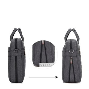 FENXIXI Laptop Bag Sleeve Case Computer Office Protective Shoulder Carrying Case Handbag Waterproof (Color : Black, Size : 15-inch)