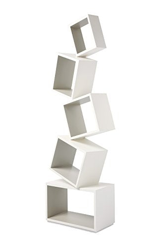 Malagana Equilibrium Bookcase Modern Light (Ivory)
