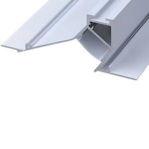 HISANDUK 20-Pack 65.6ft Plaster-in LED Aluminum Channel with Milky White Cover