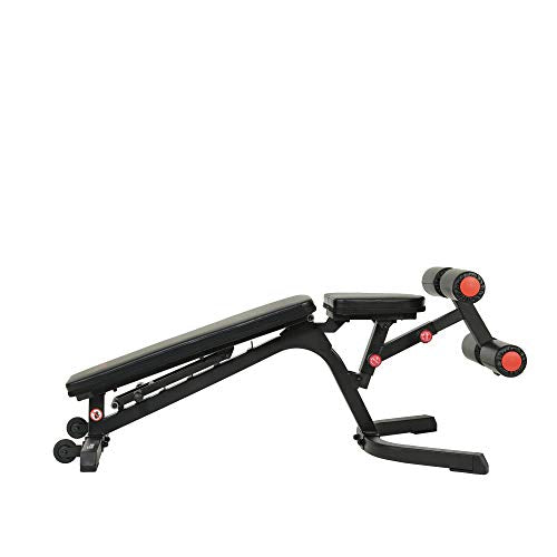Sunny Health & Fitness Fully Adjustable Power Zone Utility Heavy Duty Weight Bench with 1000 LB Max Weight – SF-BH6920, Black