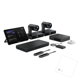 TWAComm.com Yealink MVCS90-C5-007 Teams Room System Bundle for Large ProAV Rooms with Connectivity to PC, Mac, Cell & Softphones + Microfiber Cloth