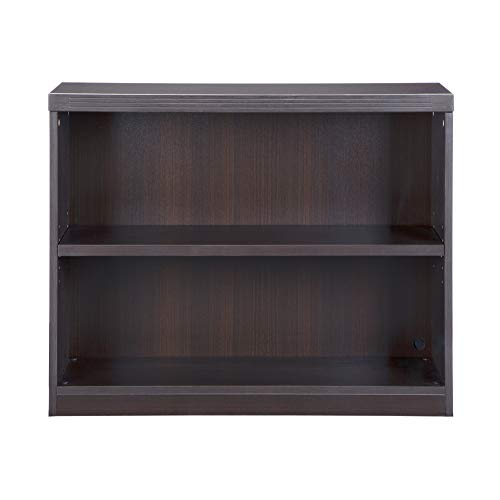 Mayline AB2S36LDC Aberdeen Bookcase, 2 Shelf, Mocha Tf