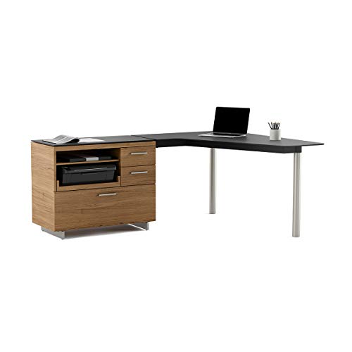 BDI 6017 WL Sequel Multifunction File & Storage Cabinet, Natural Walnut