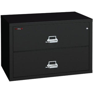 FireKing Fireproof 2-Drawer Lateral File with Combination Lock - Tan Finish