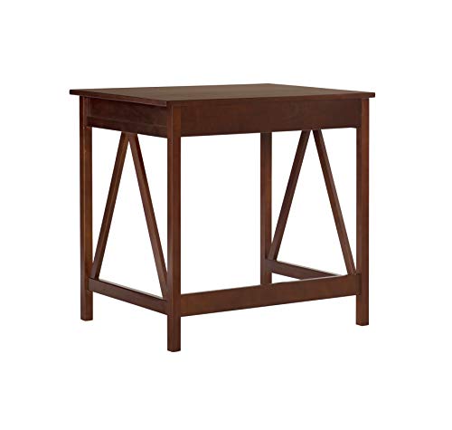 Linon Home Dcor Titian Laptop Desk, Antique Tobacco, 31.5" W x 24.02" D x 30" H