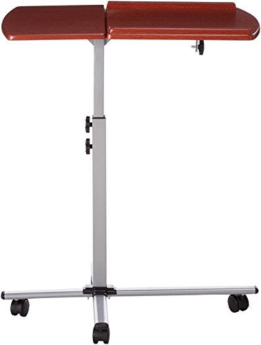 Generic r Bed Table Rolling l O Desk Top k Top Laptop Wooden Tray Adjustable TIlt p Food Wooden T Hospital Over Bed Food Wood Laptop Food