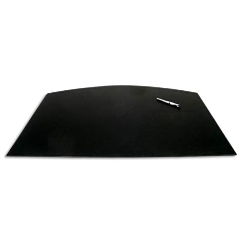Dacasso Black Arched Desk Pad, 34.00 x 24.00 x 0.25 (P1022)