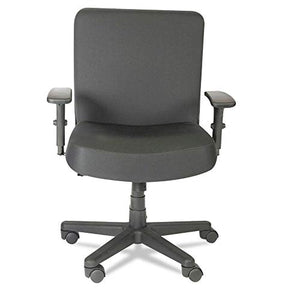 Alera Plus XL Series Big and Tall Mid-Back Task Chair, Black