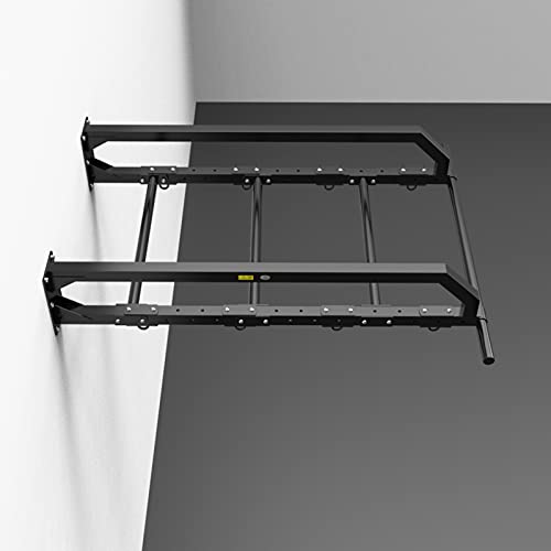 Heavy Duty Pull Up Bar Wall Mounted, Multifunctional Chin Up Bar, Multi Grip Upper Body Workout Bar, Strength Training Equipment for Indoor and Outdoor Use