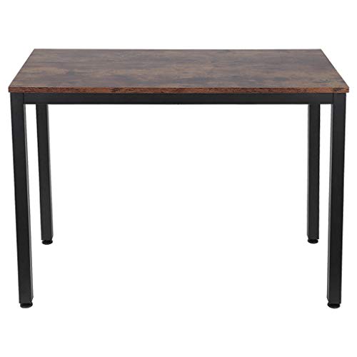 Gosuguu Home Office Computer Desk, Industrial Gaming Desk 40”, Laptop Desk with Thicker Tabletop, Sturdy Metal Frame,Industrial Style Writing Study Table