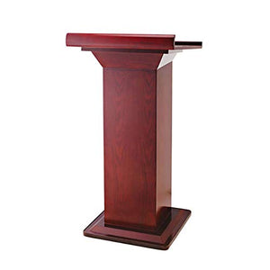 Generic Wood Lectern Podium Stand - Red Brown 60x49x112cm