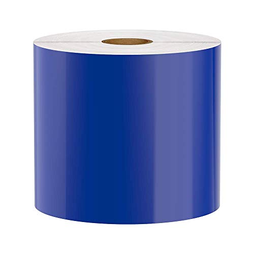 Premium Vinyl Label Tape for DuraLabel, LabelTac, VnM SignMaker, SafetyPro and Others, Blue, 4" x 150'