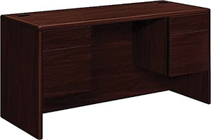 HON Kneespace Credenza, Mahogany, 60w x 24d x 29 1/2h