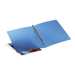 Avery Translucent Flexible Binder with 0.5-Inch Round Ring, Blue (15721)