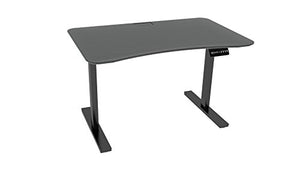 Ergo Elements Adjustable Height Standing Desk with Electric Push Button Black Base, 4' by 30" Lava Stone