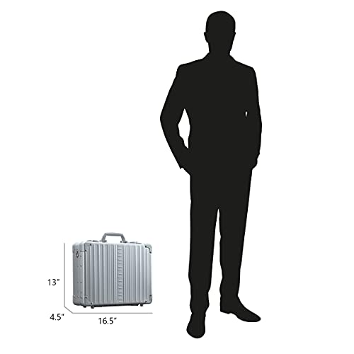 ALEON 17" Aluminum Business Attache Hardside Business Briefcase