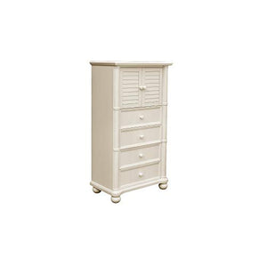 The Hamptons Collection 55" Beige 4-Drawer Wooden Bedroom Chest