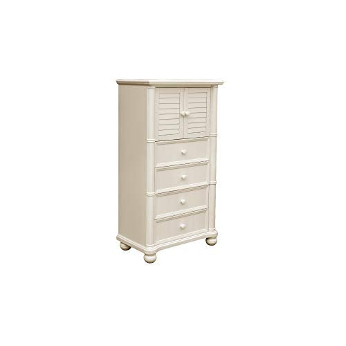The Hamptons Collection 55" Beige 4-Drawer Wooden Bedroom Chest