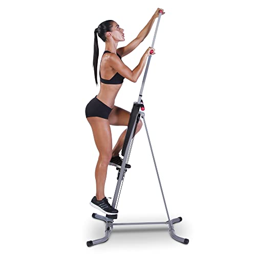 MaxiClimber Vertical Climber Combines Resistance Training and High-Intensity Cardio for a Full Body Workout. Free Coach-led Classes & Fitness App