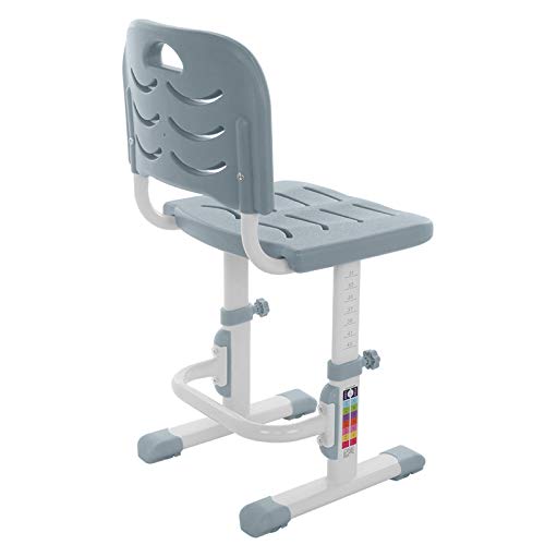 Height Adjustable Children School Study Desk with Tilt Desktop, Kimanli Kids Functional Desk and Chair Set with Bookstand, Metal Hook and Storage Drawer for Reading, Writing Study