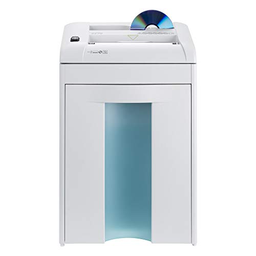 ideal. 2270 Continuous Operation Strip-Cut Deskside Paper/Staple/Paper Clip/Credit Card/CD/DVD Shredder, 10–12 Sheet Feed Capacity, 5 Gallon Bin, 1/5 Horsepower Motor, P-2 Security Level