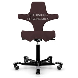 Rethinking Ergonomics HAG Capisco Leather Adjustable Standing Desk Chair