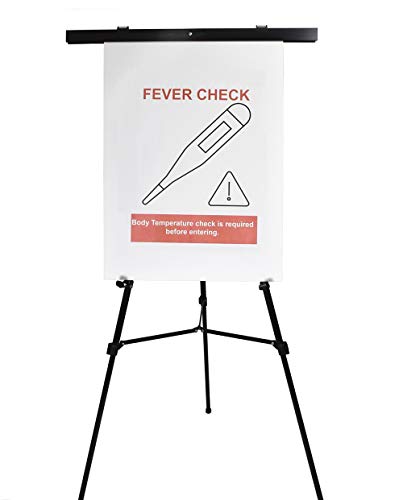Pack of 10-Lightweight Aluminum Flip-Chart Presentation Easel, Black (10 Pack)