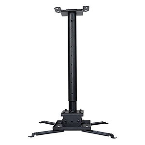 BNNP Ceiling Projector Mount Bracket - Adjustable Telescopic Stand for Home or Studio (Black)