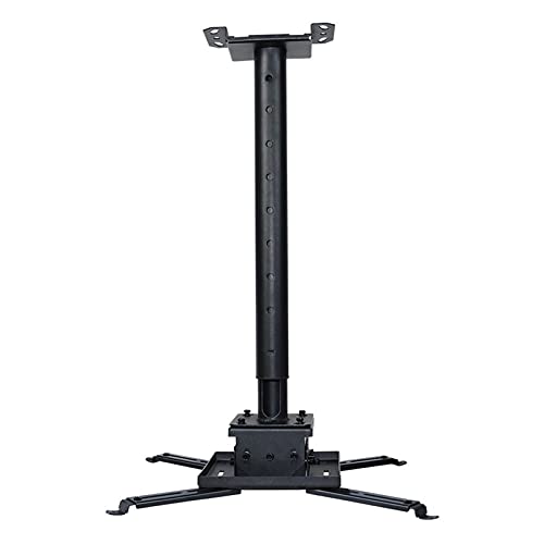 BNNP Ceiling Projector Mount Bracket - Adjustable Telescopic Stand for Home or Studio (Black)