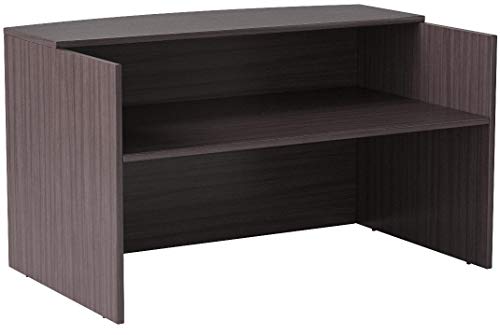 Alera ALEVA327236ES Valencia Series Reception Desk w/Counter,71w x 35 1/2d x 42 1/2h, Espresso