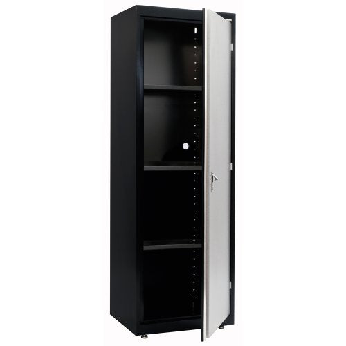 Sandusky Lee GA3F241872-M9 Welded Steel Single Door Cabinet, 3 Adjustable Shelves, 200 lb. Per Shelf Capacity, 72" Height x 24" Width x 18" Depth