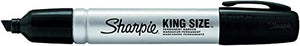 Sharpie 15001 Box of 12 Sharpie King Size Chisel Tip Permanent Markers - 5 Pack