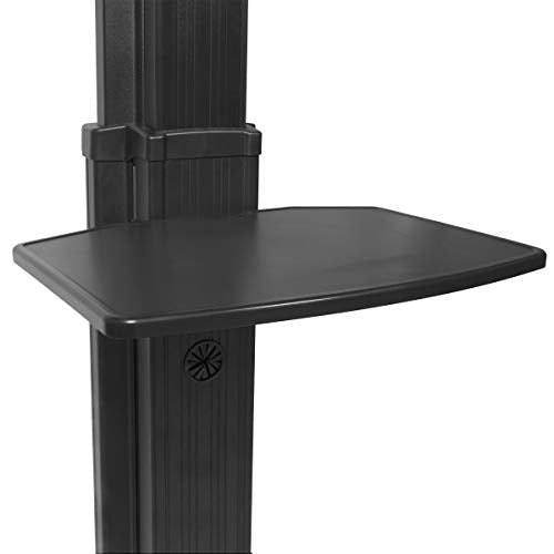 Kanto MTMA70PL Mobile TV Stand for 40-70 inch Flat Screen Displays - with Top Shelf and Adjustable Middle Tray