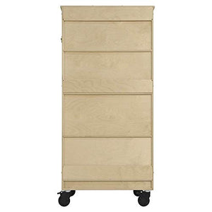 Contender Birch Storage Cabinets with Doors and Shelves, Office Storage Unit, Utility Cabinet Space For Daycare Supplies In Classroom Preschool [Comes Fully Assembled]