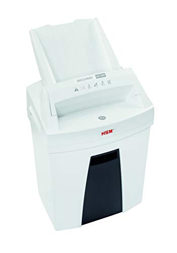 HSM Automatic Cross-Cut Shredder, P-4 Security Level, 6.6 Gallon, White