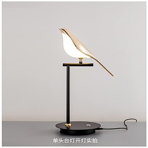 OUFULA Nordic Bird Table Lamp Rotatable LED Creative Decor for Desk Living Room Bedroom Lights (2 Birds)