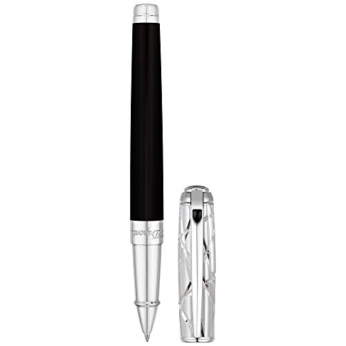 S.T. Dupont D-412108M Fire Lines Palladium Rollerball Pen