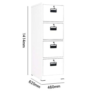 Office Supplies Metal Vertical Drawer File Cabinet with Lock for Home Office - Hanging File Rack for Letters, Laws, A4 Documents