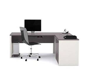 Bestar L-Shaped Desk with lateral File Cabinet - Connexion