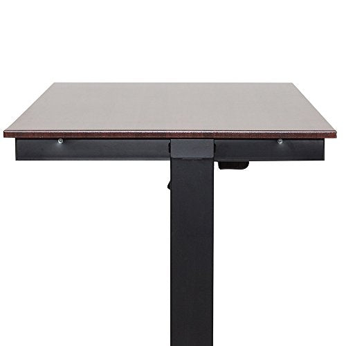 Luxor 60" Electric Standing Desk with Black Frame and Dark Walnut Top